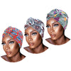 PRE-TIED African Women Knot Beanie Cap-3 Pack
