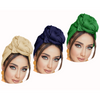Non-Stretch Solid Colors Soft Headwraps-3 Pack