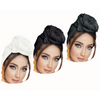 Non-Stretch Solid Colors Soft Headwraps-3 Pack