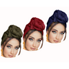 Non-Stretch Solid Colors Soft Headwraps-3 Pack