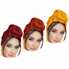 Non-Stretch Solid Colors Soft Headwraps-3 Pack