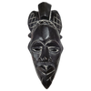 African Wood Mask in Black 1 Piece of 12