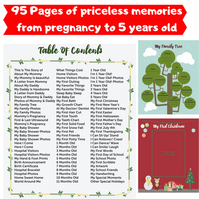 Novarena First 5 Years Baby Memory Book