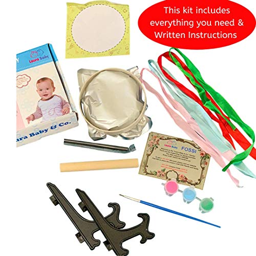 Toyvian 8 Pcs Baby Hundred Days Inkpad Baby Hand Print Molds Hand Print  Mold Kit Baby Foot Print Ornament Newborn Gifts Handmade Gifts Newborn