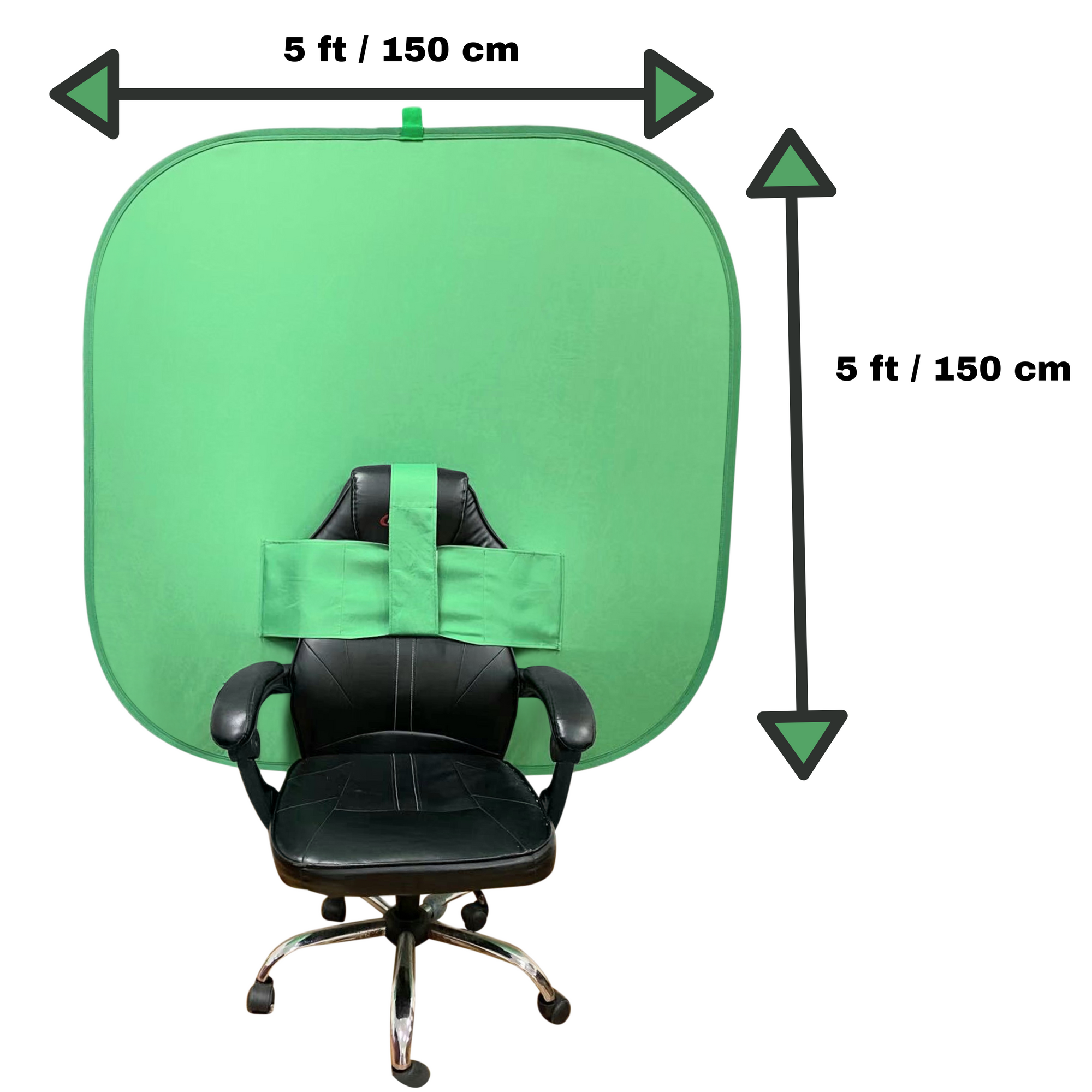NOVARENA 2-in-1 Portable Green Screen Backdrop