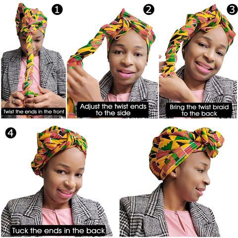 Smoky Gray Solid Color Head Wrap