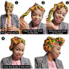 Royal Blue African Turban Hair Scarf