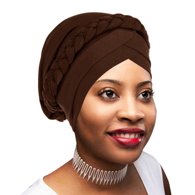 PRE-TIED Women African Turban Bannie Cap