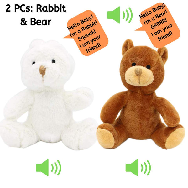  Jungle Friends Talking Plush Toy 2 Pc