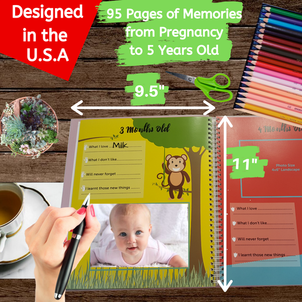 48 Page First 5 Years Baby Memory Book