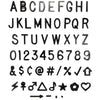 Black or White Felt Letter Board Letters - 3/4