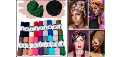 KENTE Cloth Extra Long ANKARA Head wrap
