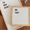 10x10 Felt Letter Board with Solid Oak Frame - Laura Baby and Company