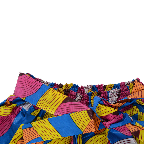African Dutch Ankara Print Circle Skirt 
