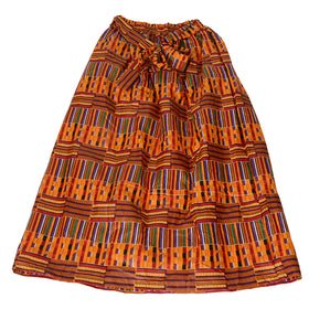 A Line High Waist African Dutch Ankara Skirt