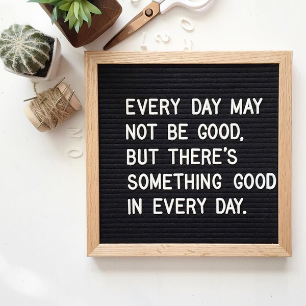 10x10 Felt Letter Board with Solid Oak Frame - Laura Baby and Company