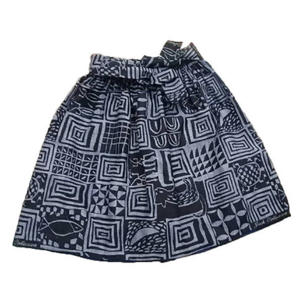 NOVARENA African Dutch Ankara Print Mini Skirt