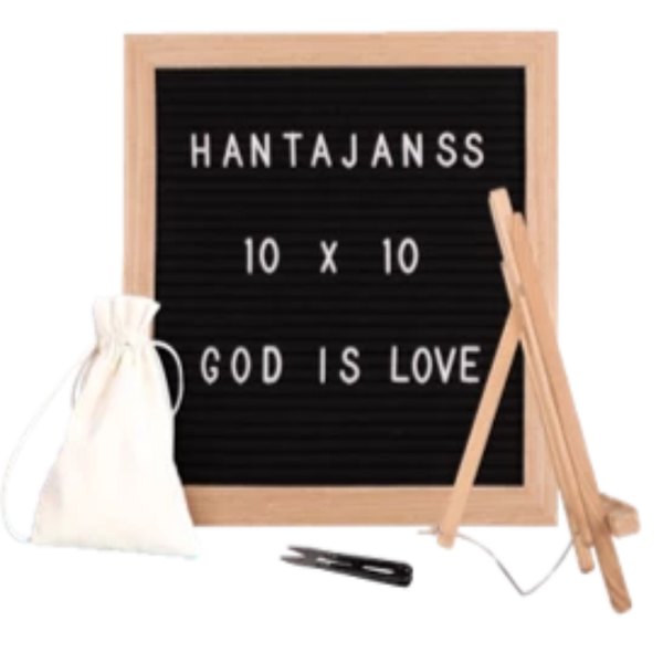 Felt Letter Board 10x10 Inches