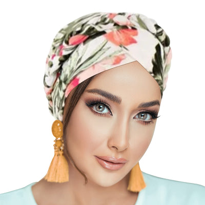 PRE-TIED Women African Turban Bannie Cap