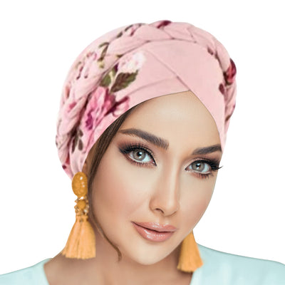 PRE-TIED Women African Turban Bannie Cap