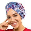 PRE-TIED Women African Turban with Rose Braided Knot Bonnet Beanie Cap Headwrap| Stretch Jersey Knit Wraps Scarf Turbans Ties | Headbands | Bandana - Laura Baby and Company