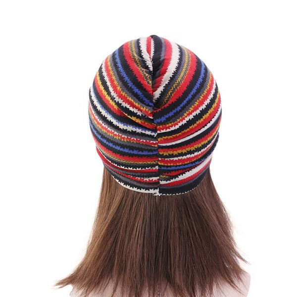 PRE-TIED Pack of 9 PCS African Flower Knot Cap