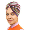 PRE-TIED Pack of 9 Women African Turban with Rose Flower Knot | Pre-Tied Bonnet Beanie Cap Headwrap| Stretch Jersey - Laura Baby and Company