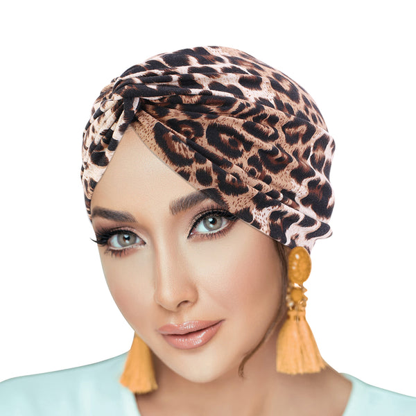 PRE-TIED Pack of 9 Women African Turban with Rose Flower Knot | Pre-Tied Bonnet Beanie Cap Headwrap| Stretch Jersey - Laura Baby and Company