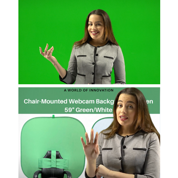 NOVARENA 2-in-1 Portable Green Screen Backdrop