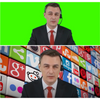 NOVARENA 2-in-1 Portable Green Screen Backdrop