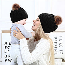 Mom And Baby Knitting Keep Warm Hat