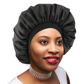 Women Satin Lined Sleeping Bonnet Caps