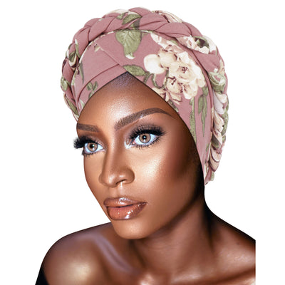 PRE-TIED Women African Turban Bannie Cap