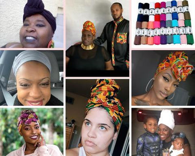 KENTE Cloth Extra Long ANKARA Head wrap