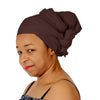 Chocolate Brown Stretch Long Hair Scarf 