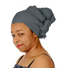 Novarena Smoky Gray Solid Color Head Wrap Stretch Long Hair Scarf Turban Tie Kente African Hat Jersey Knit Headwrap - Laura Baby and Company