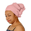 Novarena Baby Pink Solid Color Head Wrap Stretch Long Hair Scarf Turban Tie Kente African Hat Jersey Knit Headwrap - Laura Baby and Company