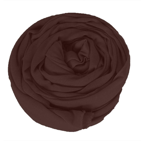 Novarena Chocolate Brown Solid Color Head Wrap Stretch Long Hair Scarf Turban Tie Kente African Hat Jersey Knit Headwrap - Laura Baby and Company