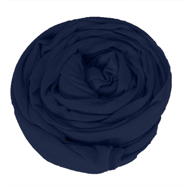 Novarena Dark Navy Blue Solid Color Head Wrap Stretch Long Hair Scarf Turban Tie Kente African Hat Jersey Knit Headwrap - Laura Baby and Company