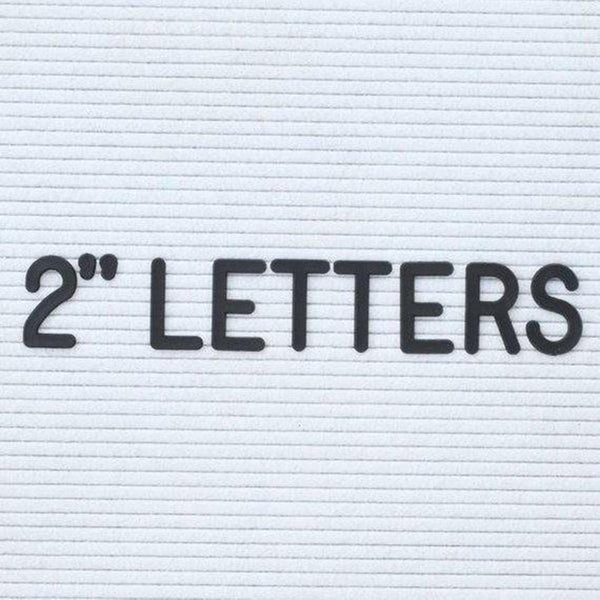 Black or White Felt Letter Board Letters - 3/4